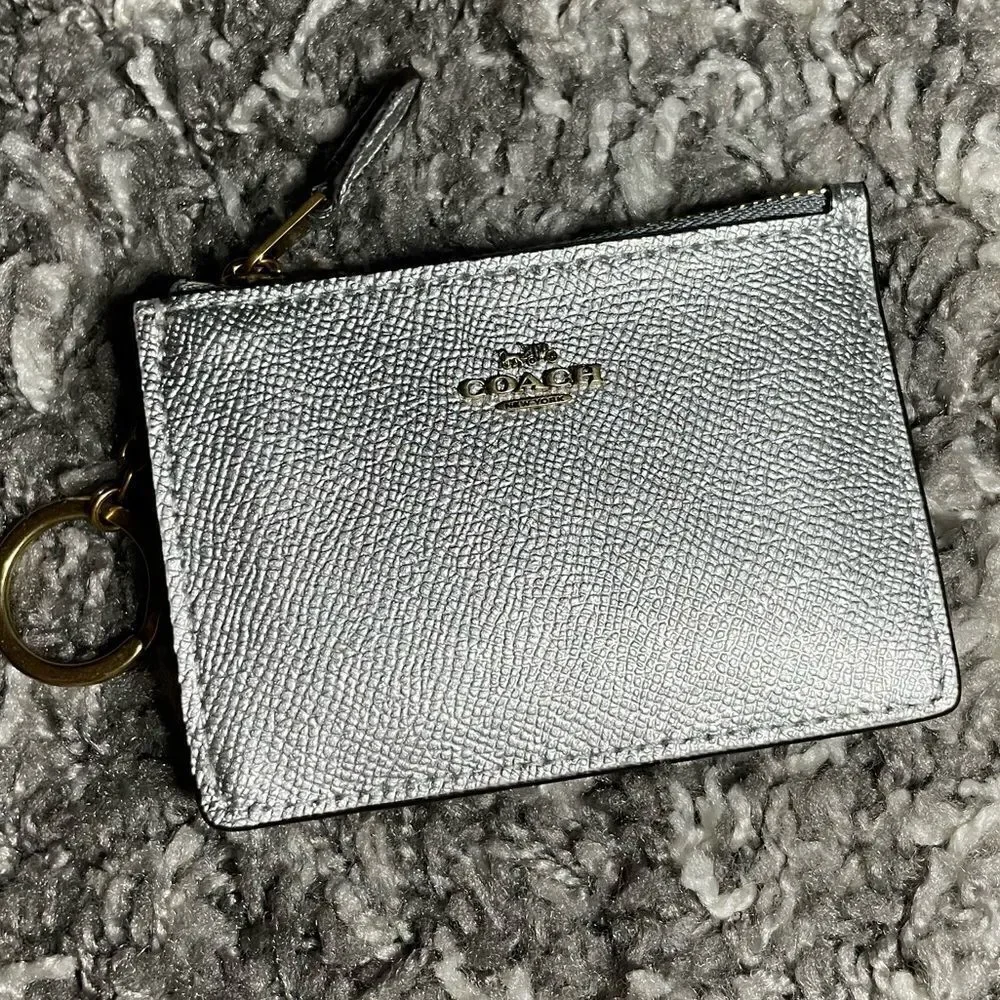 NWT Coach Metallic Mini ID Skinny